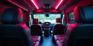 Mercedes Sprinter luxury van for group limousine service in Melbourne